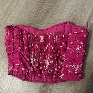 Zara Pink corset top!